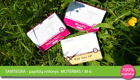 Santegra - papildu rinkinys moterims - MenoFix™ (60) + PerFem Forte™ (30) + Wild Yam GP (30) santegra-papildu-rinkinys-moterims-menofix-perfem-forte-wild-yam-gp-kaina-akcija-pigiau